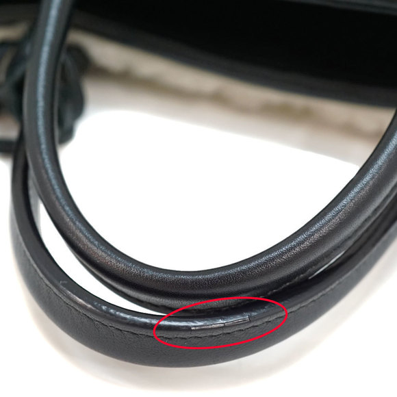 Balenciaga Paper 2WAY Bag Shearling Handbag Shoulder Tote Black Off-White - Picture 8 of 15